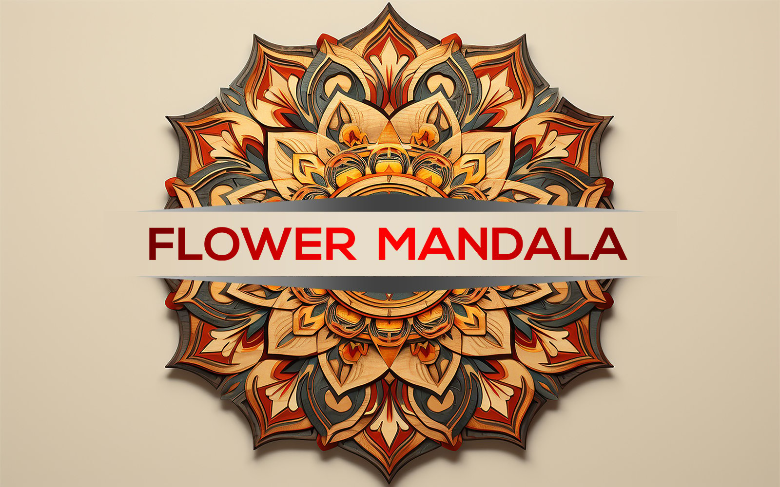 Sign mandala design | mandala identity design | 3d flower mandala