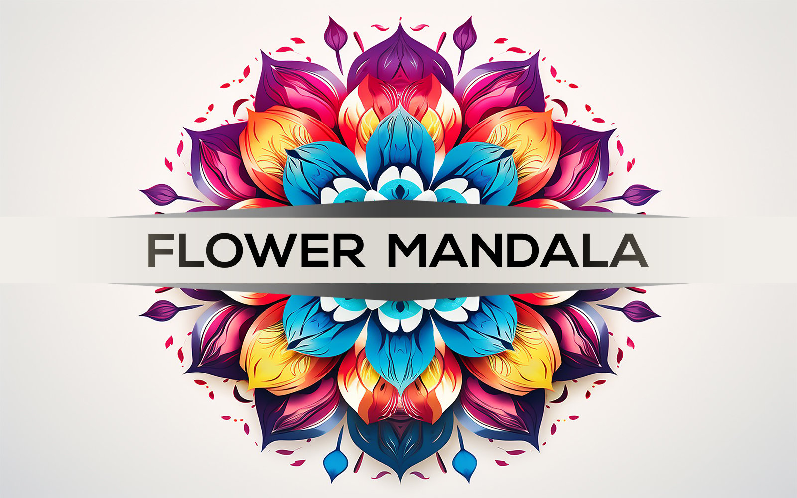 Floral mandala | colorful mandala design | floral flower | colorful flower art