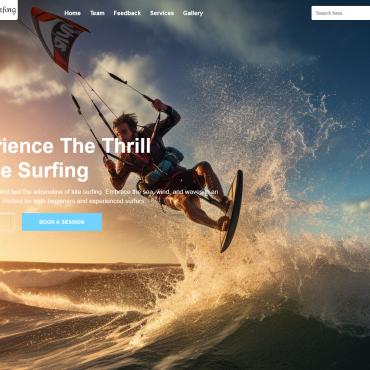 Surfing Extreme Landing Page Templates 383974
