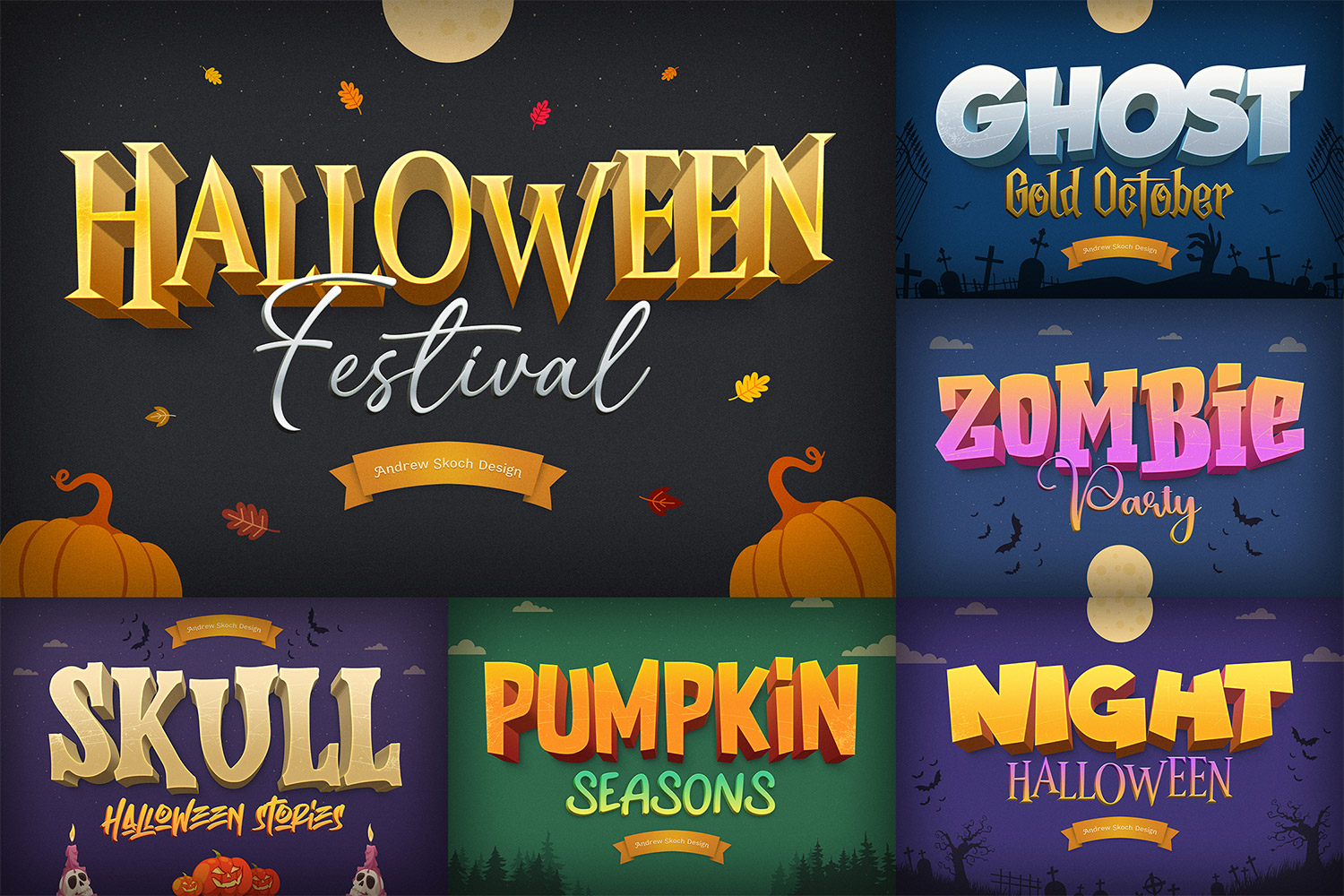 Halloween Text Effects - Photoshop Templates