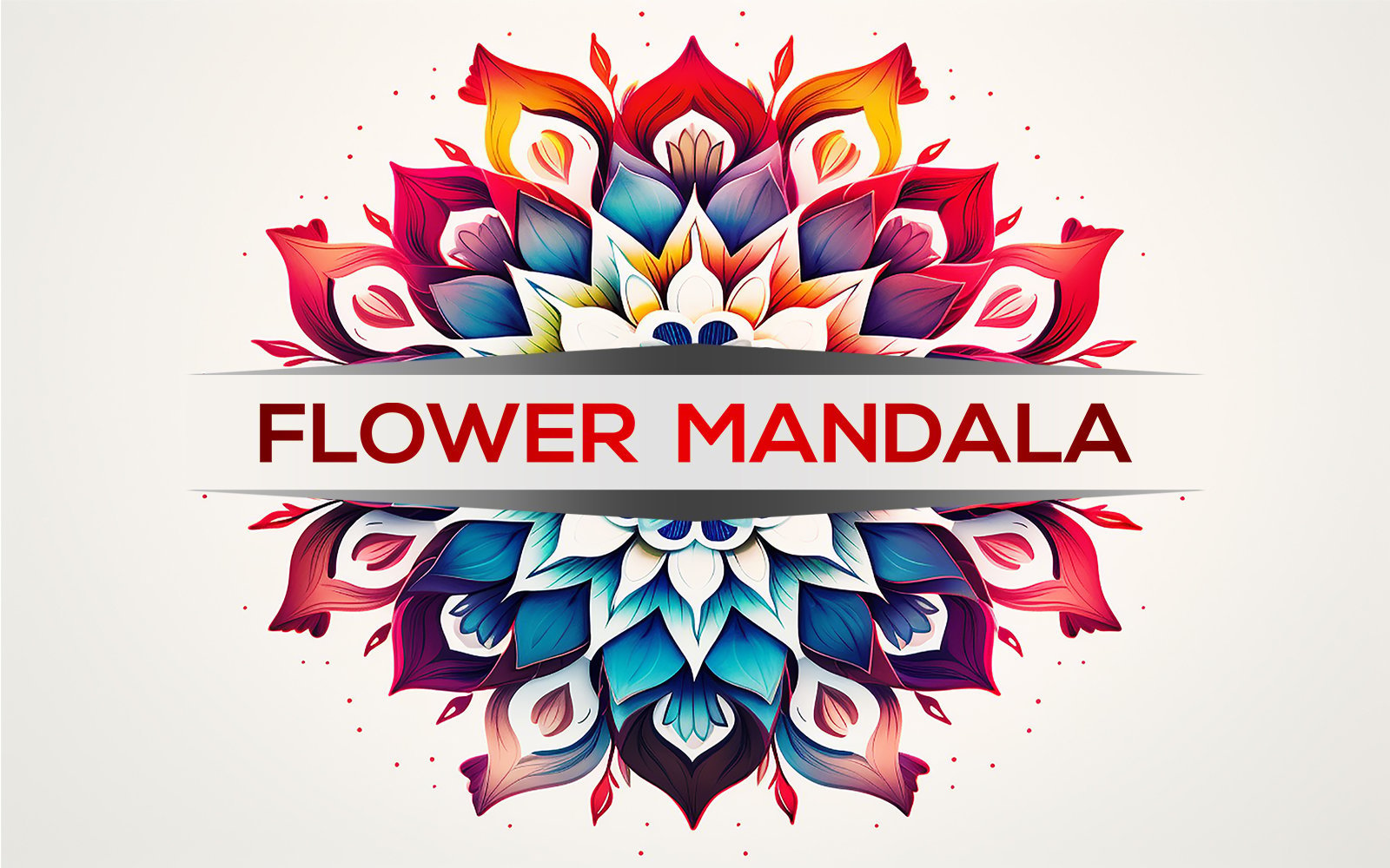 Colorful mandala | fire mandala design | fire flower | colorful flower art