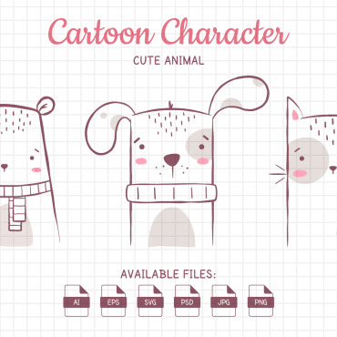 Cartoon Character Illustrations Templates 384118