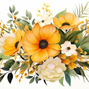 Bouquets Floral Illustrations Templates 384137