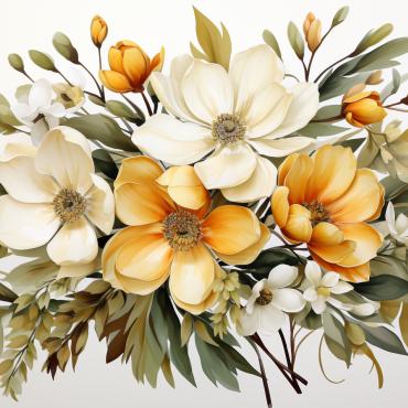 Bouquets Floral Illustrations Templates 384138