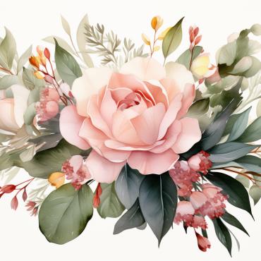 Bouquets Floral Illustrations Templates 384140