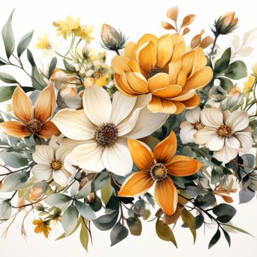 Bouquets Floral Illustrations Templates 384150