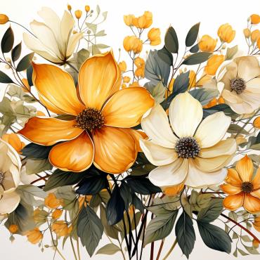 Bouquets Floral Illustrations Templates 384151