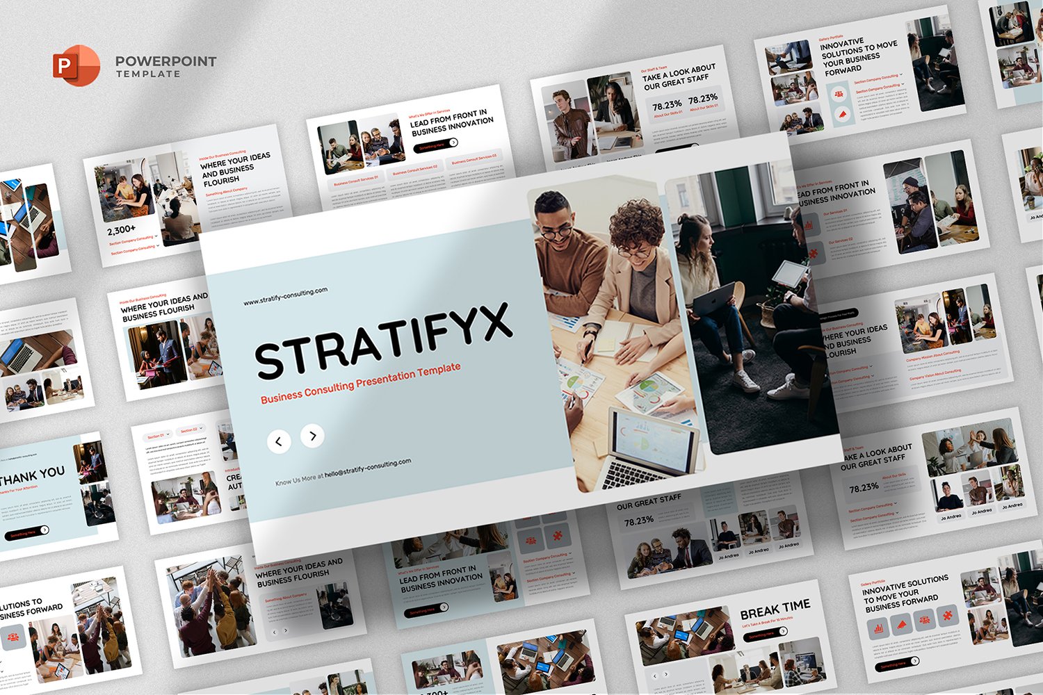 Stratifyx - Business Consulting Powerpoint Template