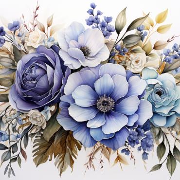 Bouquets Floral Illustrations Templates 384172