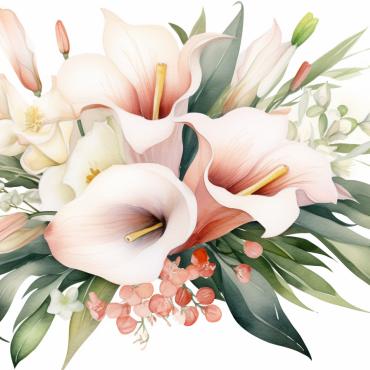 Bouquets Floral Illustrations Templates 384187