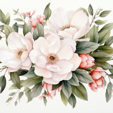 Bouquets Floral Illustrations Templates 384188