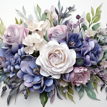 Bouquets Floral Illustrations Templates 384190