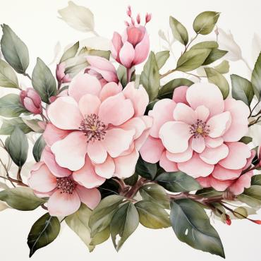 Bouquets Floral Illustrations Templates 384193