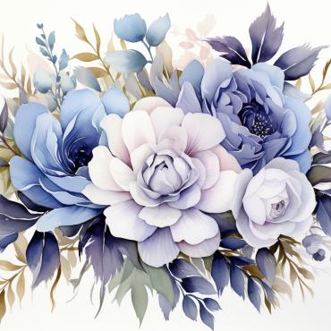 Bouquets Floral Illustrations Templates 384196