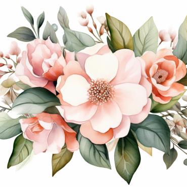 Bouquets Floral Illustrations Templates 384201