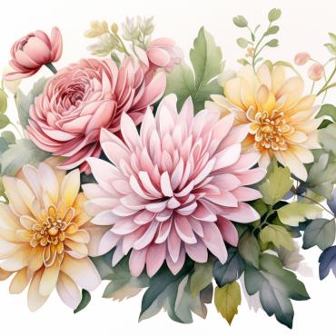 Bouquets Floral Illustrations Templates 384204