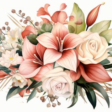 Bouquets Floral Illustrations Templates 384207