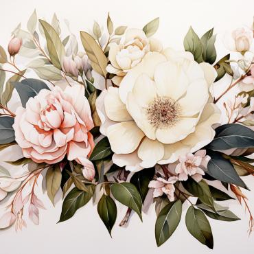 Bouquets Floral Illustrations Templates 384210