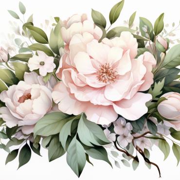 Bouquets Floral Illustrations Templates 384211