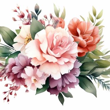 Bouquets Floral Illustrations Templates 384215