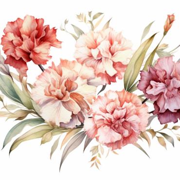 Bouquets Floral Illustrations Templates 384221
