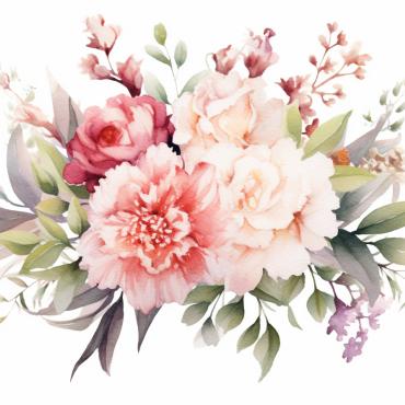 Bouquets Floral Illustrations Templates 384222