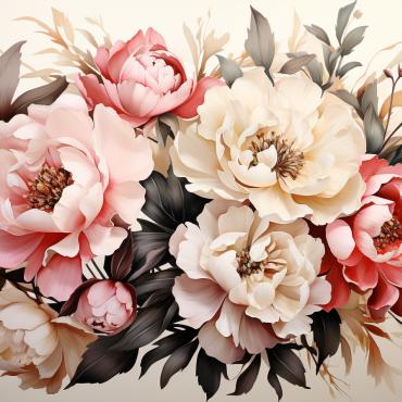 Bouquets Floral Illustrations Templates 384223