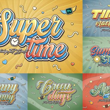 Text Colorful Illustrations Templates 384238
