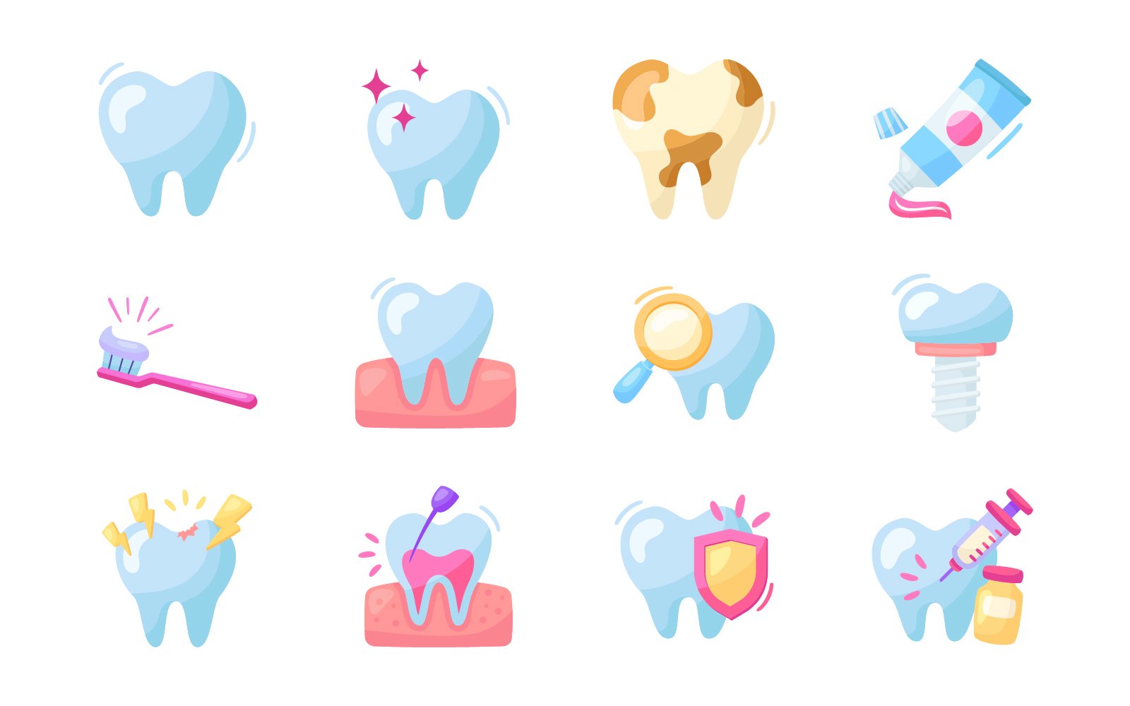 Dental Isolated Object Set