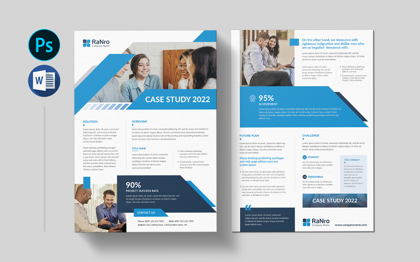 Business Case Study Flyer - Word Template