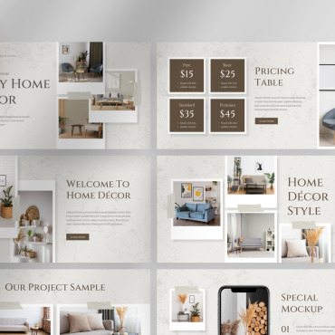 Home Interior PowerPoint Templates 384353