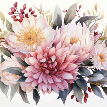 Bouquets Floral Illustrations Templates 384481