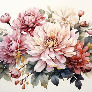 Bouquets Floral Illustrations Templates 384483