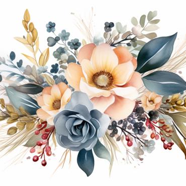 Bouquets Floral Illustrations Templates 384492