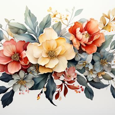 Bouquets Floral Illustrations Templates 384495