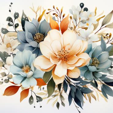 Bouquets Floral Illustrations Templates 384508