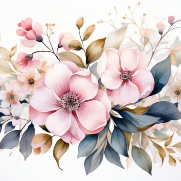 Bouquets Floral Illustrations Templates 384513