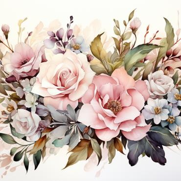 <a class=ContentLinkGreen href=/fr/kits_graphiques_templates_illustrations.html>Illustrations</a></font> bouquets floral 384539