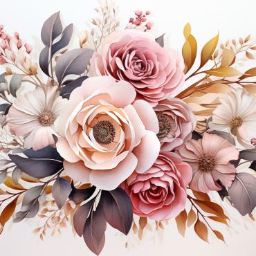 <a class=ContentLinkGreen href=/fr/kits_graphiques_templates_illustrations.html>Illustrations</a></font> bouquets floral 384544