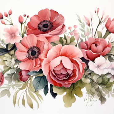 <a class=ContentLinkGreen href=/fr/kits_graphiques_templates_illustrations.html>Illustrations</a></font> bouquets floral 384550