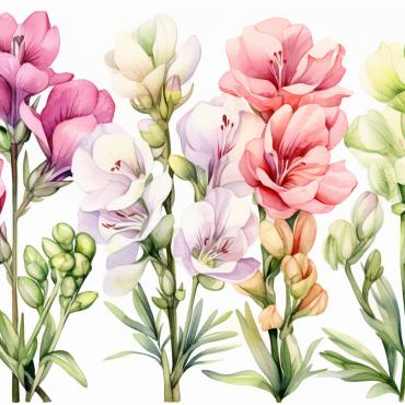 Bouquets Floral Illustrations Templates 384553