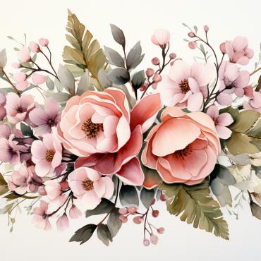 <a class=ContentLinkGreen href=/fr/kits_graphiques_templates_illustrations.html>Illustrations</a></font> bouquets floral 384563