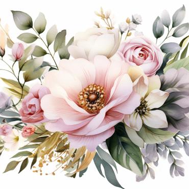 Bouquets Floral Illustrations Templates 384580