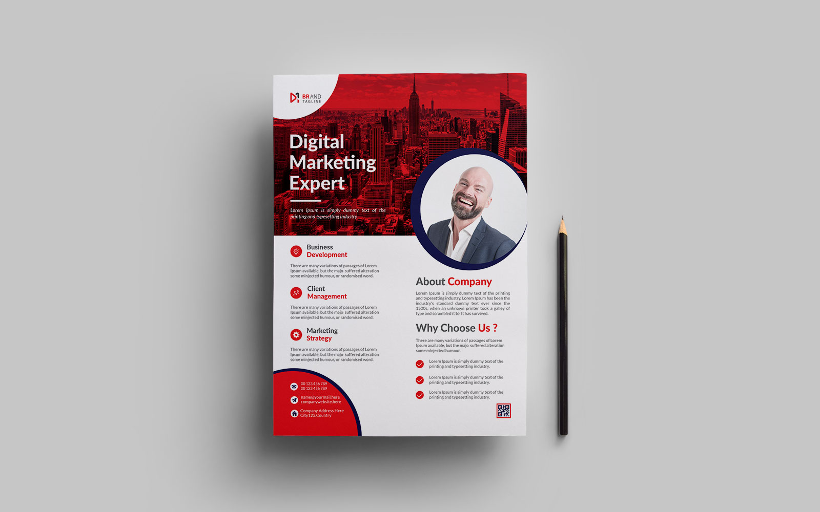 Creative and modern corporate business flyer or poster design template
