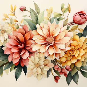 <a class=ContentLinkGreen href=/fr/kits_graphiques_templates_illustrations.html>Illustrations</a></font> bouquets floral 384697