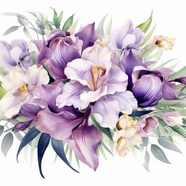 Bouquets Floral Illustrations Templates 384725