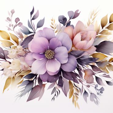 Bouquets Floral Illustrations Templates 384749