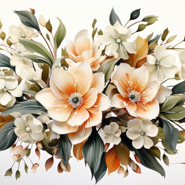 Bouquets Floral Illustrations Templates 384751