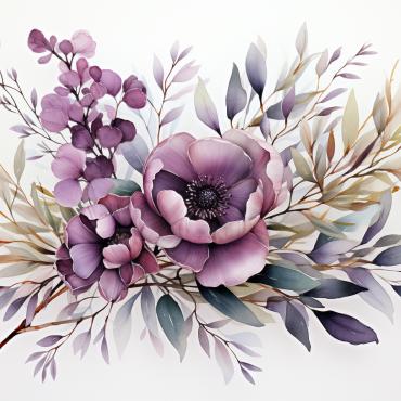 Bouquets Floral Illustrations Templates 384754