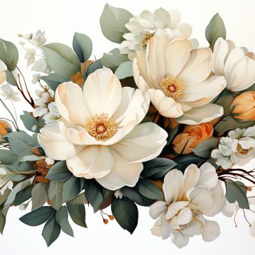 Bouquets Floral Illustrations Templates 384801